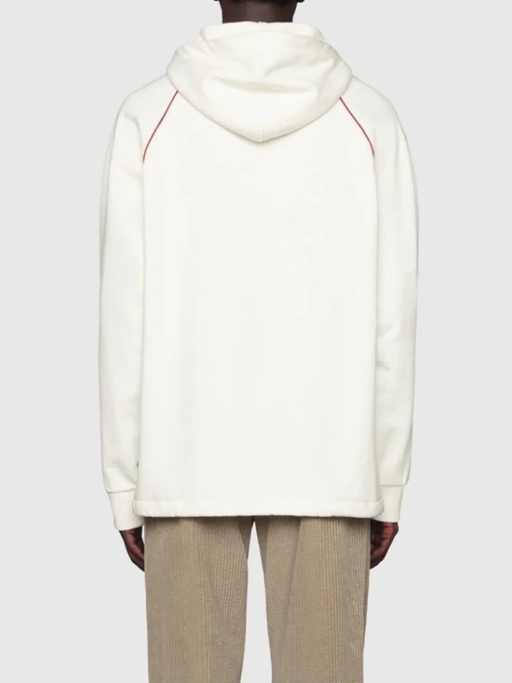 Gucci Hooded Zip Pullover with Signature Web Stripe